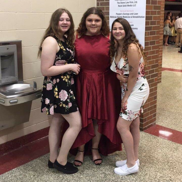 Red Velvet Homecoming/Prom Dress - Picture 3 of 4